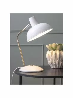 Retro-Schreibtischlampe Hood in Wei&szlig;, B 20 x H 38 cmNur noch wenige verfügbar -Leuchten Verkaufsladen Retro Schreibtischlampe Hood in Weiss 2