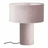 Westwing Collection Samt-Tischlampe Frida in Altrosa, Ø 30 x H 36 cm -Leuchten Verkaufsladen Samt Tischlampe Frida in Altrosa