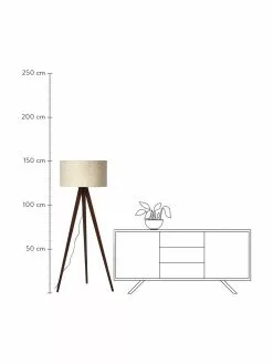 Westwing Collection Skandi-Tripod Stehlampe Jake aus Massivholz, Ø 60 cm, H 150 cm -Leuchten Verkaufsladen Skandi Tripod Stehlampe Jake aus Massivholz 15