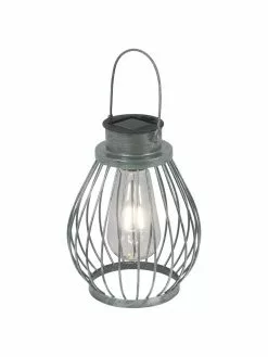 Solar Außenleuchte Grid zum Hängen und Stellen, Ø 16 x H 30 cm