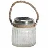 Solar Au&szlig;entischlampe Glass Jar, B 11 x H 12 cm -Leuchten Verkaufsladen Solar Aussentischlampe Glass Jar