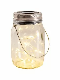 Solar Au&szlig;entischlampe Nanay, 3 St&uuml;ck, Ø 8 cm, H 13 cm