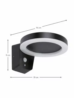 Solar Au&szlig;enwandleuchte Berarda mit Bewegungssensor, B 16 x T 19 cm -Leuchten Verkaufsladen Solar Aussenwandleuchte Berarda mit Bewegungssensor 2