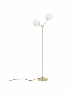Westwing Collection Stehlampe Aurelia aus Opalglas, Ø 25 x H 155 cm