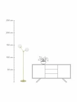 Westwing Collection Stehlampe Aurelia aus Opalglas, Ø 25 x H 155 cm -Leuchten Verkaufsladen Stehlampe Aurelia aus Opalglas 3