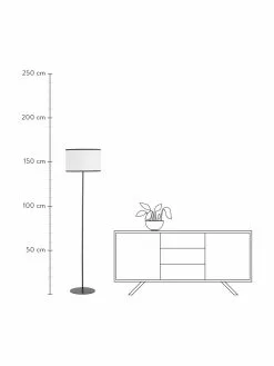 Westwing Collection Stehlampe Claudette mit Leinenschirm, Ø 40 x H 165 cm 10 Westwing Collection Stehlampe Claudette mit Leinenschirm, Ø 40 x H 165 cm -Leuchten Verkaufsladen Stehlampe Claudette mit Leinenschirm 2