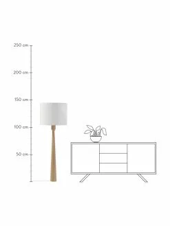 Westwing Collection Stehlampe Jascha aus hellem Eschenholz, Ø 50 x H 145 cm -Leuchten Verkaufsladen Stehlampe Jascha aus hellem Eschenholz 2