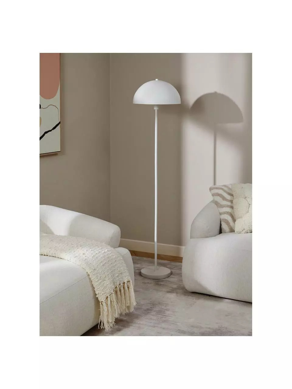 Westwing Collection Stehlampe Matilda in Weiß, Ø 40 x H 164 cm 4 Westwing Collection Stehlampe Matilda in Weiß, Ø 40 x H 164 cm – Bild 2