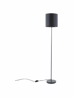 Westwing Collection Stehlampe Mick in Schwarz, Ø 28 x H 158 cm