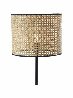 Stehlampe Wiley mit Rattanschirm, Ø 30 x H 154 cm -Leuchten Verkaufsladen Stehlampe Wiley mit Rattanschirm 4