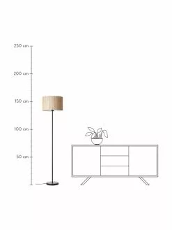Stehlampe Wimea aus Seegras, Ø 38 x H 162 cm -Leuchten Verkaufsladen Stehlampe Wimea aus Seegras 2