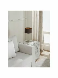 Tischlampe Jamie mit Gold-Dekor, Ø 23 x H 42 cm -Leuchten Verkaufsladen Tischlampe Jamie mit Gold Dekor 6