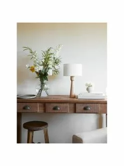 Westwing Collection Tischlampe Jascha aus hellem Eschenholz, Ø 24 x H 43 cm -Leuchten Verkaufsladen Tischlampe Jascha aus hellem Eschenholz 2