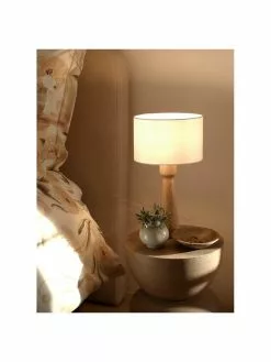 Westwing Collection Tischlampe Jascha aus hellem Eschenholz, Ø 24 x H 43 cm -Leuchten Verkaufsladen Tischlampe Jascha aus hellem Eschenholz 4