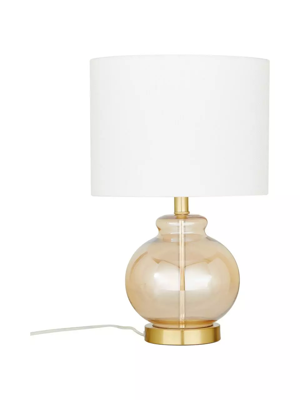 Tischlampe Natty mit Glasfuß, Ø 31 x H 48 cm 3 Tischlampe Natty mit Glasfuß, Ø 31 x H 48 cm