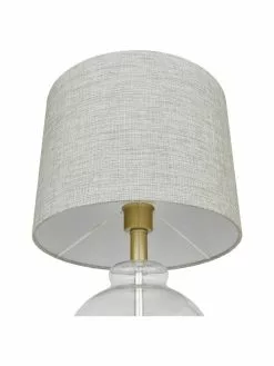 Tischlampe Natty mit Glasfuß, Ø 31 x H 48 cm -Leuchten Verkaufsladen Tischlampe Natty mit Glasfuss 4