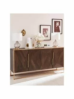 Tischlampe Natty mit Glasfu&szlig;, Ø 31 x H 48 cm -Leuchten Verkaufsladen Tischlampe Natty mit Glasfuss 8