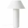 Westwing Collection Tischlampe Niko in Weiß, Ø 35 x H 55 cm