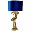 Searchlight Tischlampe Palmtree mit Samtschirm, Ø 23 x H 47 cm -Leuchten Verkaufsladen Tischlampe Palmtree mit Samtschirm