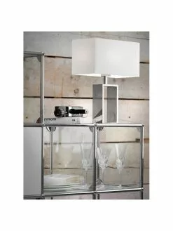 Villeroy & Boch Tischlampe Shanghai in Chrom, B 35 x H 47 cm -Leuchten Verkaufsladen Tischlampe Shanghai in Chrom 1