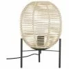 Westwing Collection Tischlampe Wasa aus Rattan, Ø 26 x H 38 cm -Leuchten Verkaufsladen Tischlampe Wasa aus Rattan