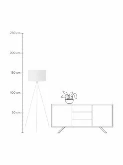 Westwing Collection Tripod Stehlampe Cella mit Stoffschirm, Ø 48 x H 158 cm 11 Westwing Collection Tripod Stehlampe Cella mit Stoffschirm, Ø 48 x H 158 cm -Leuchten Verkaufsladen Tripod Stehlampe Cella mit Stoffschirm 39