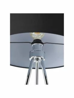 Westwing Collection Tripod Stehlampe Cella mit Stoffschirm, Ø 45 x H 147 cm -Leuchten Verkaufsladen Tripod Stehlampe Cella mit Stoffschirm 46