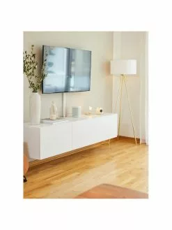 Westwing Collection Tripod Stehlampe Cella mit Stoffschirm, Ø 48 x H 158 cm -Leuchten Verkaufsladen Tripod Stehlampe Cella mit Stoffschirm 8