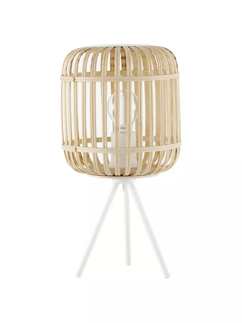Westwing Collection Tripod Tischlampe Adam aus Bambus, Ø 21 x H 42 cm 3 Westwing Collection Tripod Tischlampe Adam aus Bambus, Ø 21 x H 42 cm
