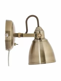 Marksl&ouml;jd Verstellbare Wandleuchte Fjallbacka mit Stecker in Messing, T 20 x H 17 cm -Leuchten Verkaufsladen Verstellbare Wandleuchte Fjallbacka mit Stecker in Messing 3