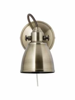 Marksl&ouml;jd Verstellbare Wandleuchte Fjallbacka mit Stecker in Messing, T 20 x H 17 cm -Leuchten Verkaufsladen Verstellbare Wandleuchte Fjallbacka mit Stecker in Messing 4