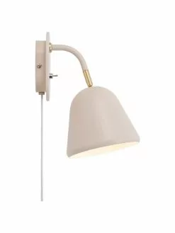 Nordlux Verstellbare Wandleuchte Fleur mit Stecker in Beige, T 21 x H 26 cm -Leuchten Verkaufsladen Verstellbare Wandleuchte Fleur mit Stecker in Beige 4
