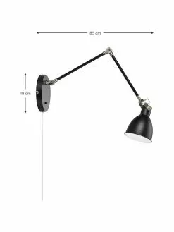 Marksl&ouml;jd Verstellbare Wandleuchte House mit Stecker, T 84 x H 18 cm -Leuchten Verkaufsladen Verstellbare Wandleuchte House mit Stecker 8
