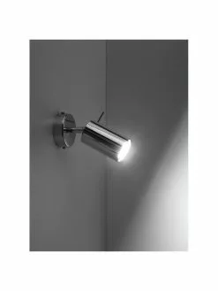 Verstellbarer Wand- und Deckenstrahler Etna in Chrom, B 8 x T 15 cm -Leuchten Verkaufsladen Verstellbarer Wand und Deckenstrahler Etna in Chrom 2