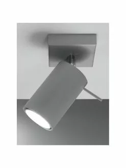Verstellbarer Wand- und Deckenstrahler Etna in Grau, B 8 x T 15 cm -Leuchten Verkaufsladen Verstellbarer Wand und Deckenstrahler Etna in Grau 3