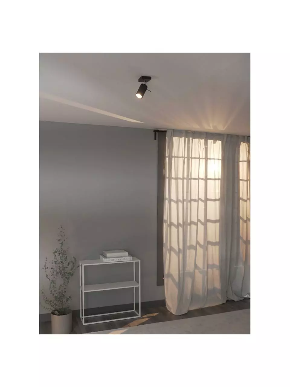 Verstellbarer Wand- und Deckenstrahler Etna in Schwarz, B 8 x T 15 cm 5 Verstellbarer Wand- und Deckenstrahler Etna in Schwarz, B 8 x T 15 cm – Bild 3