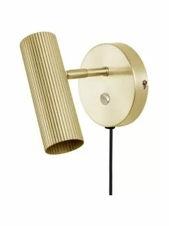 Globen Lighting Verstellbarer Wandstrahler Hubble mit Stecker in Gold, T 17 x H 15 cm -Leuchten Verkaufsladen Verstellbarer Wandstrahler Hubble mit Stecker in Gold 3