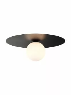 Wand- und Deckenleuchte Lobero aus Glas, Ø 30 x T 13 cm -Leuchten Verkaufsladen Wand und Deckenleuchte Lobero aus Glas 3