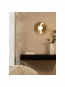 Westwing Collection Wand- und Deckenleuchte Starling in Gold, Ø 33 x T 14 cm -Leuchten Verkaufsladen Wand und Deckenleuchte Starling in Gold 2