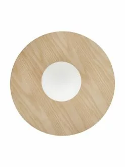 Westwing Collection Wand- und Deckenleuchte Starling in Holzoptik, Ø 33 x T 14 cm -Leuchten Verkaufsladen Wand und Deckenleuchte Starling in Holzoptik 2