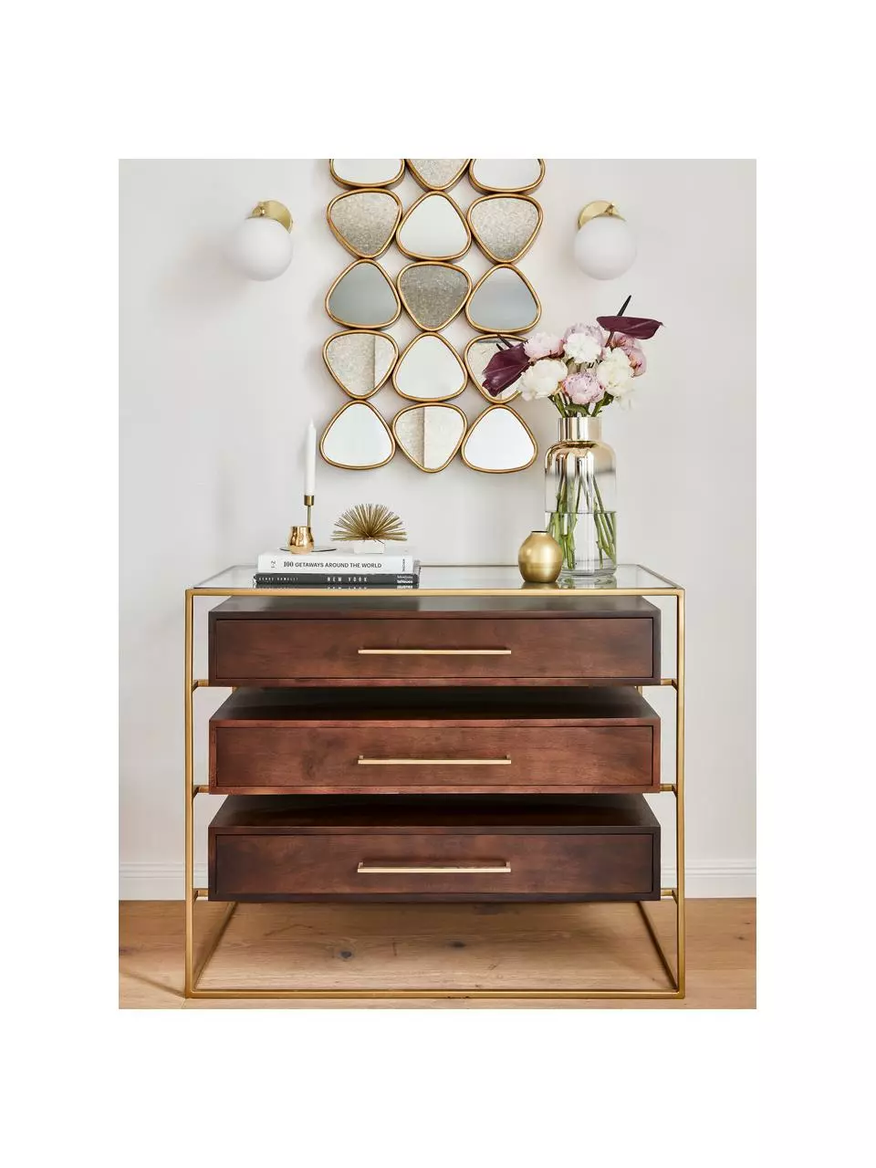 Westwing Collection Wandleuchte Atlanta aus Opalglas, T 23 x H 22 cm 5 Westwing Collection Wandleuchte Atlanta aus Opalglas, T 23 x H 22 cm – Bild 3