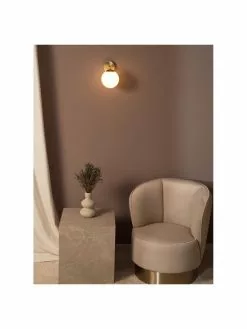 Westwing Collection Wandleuchte Atlanta aus Opalglas, T 23 x H 22 cm 12 Westwing Collection Wandleuchte Atlanta aus Opalglas, T 23 x H 22 cm -Leuchten Verkaufsladen Wandleuchte Atlanta aus Opalglas 4