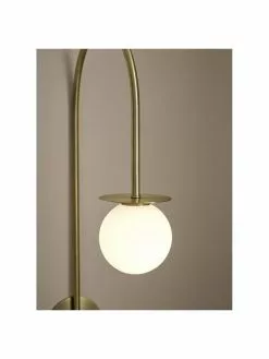 Wandleuchte Milo aus Opalglas, B 10 x T 32 cm -Leuchten Verkaufsladen Wandleuchte Milo aus Opalglas 10