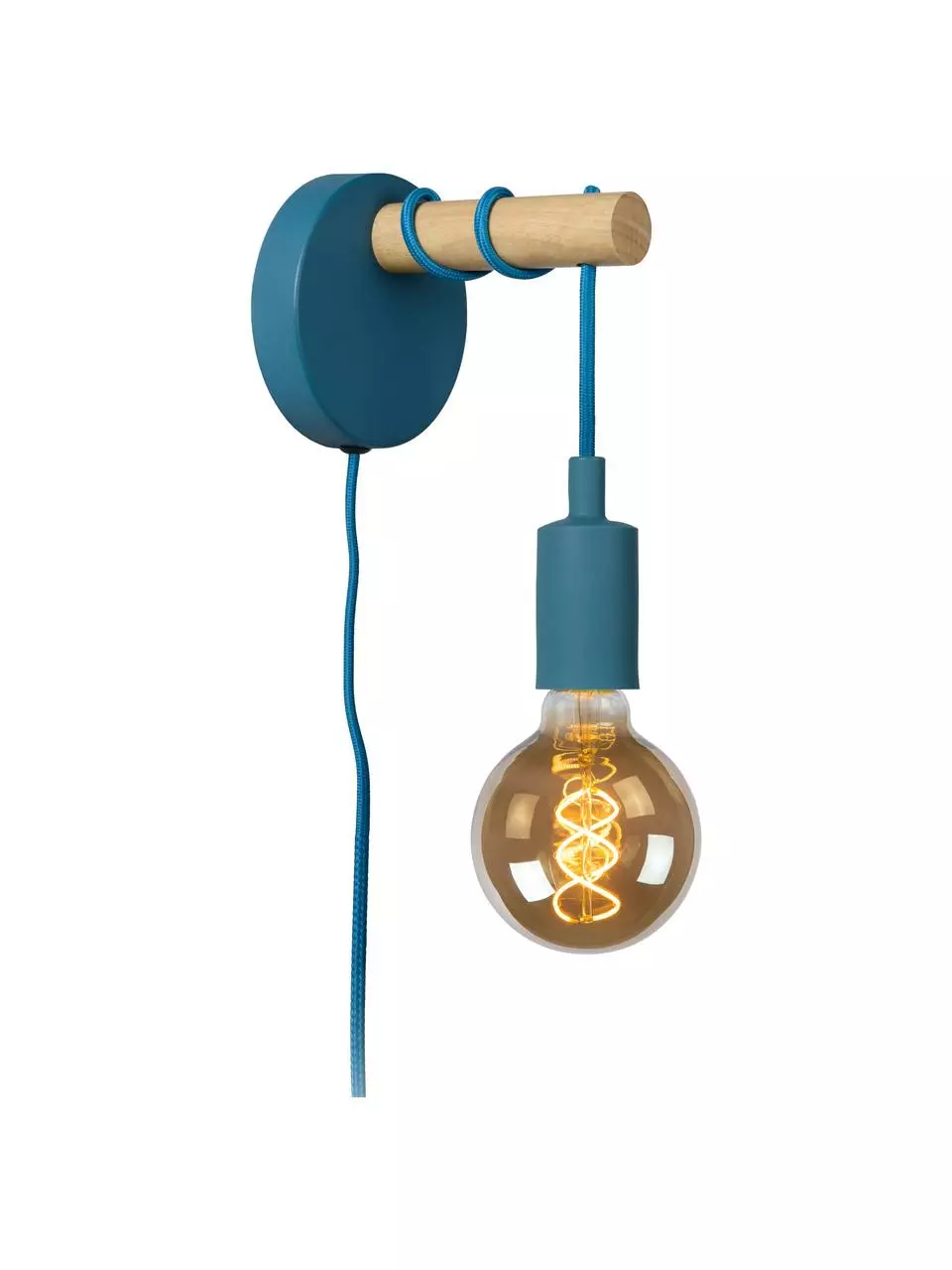 Lucide Wandleuchte Pola mit Stecker in Blau, T 16 x H 22 cmNur noch 1 Artikel verfügbar 8 Lucide Wandleuchte Pola mit Stecker in Blau, T 16 x H 22 cmNur noch 1 Artikel verfügbar – Bild 6
