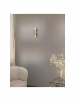 Westwing Collection Wandleuchte Renee in Gold, T 10 x H 28 cm -Leuchten Verkaufsladen Wandleuchte Renee in Gold 5