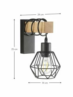 Wandleuchte Townshend im Industrial-Style, T 24 x H 25 cm -Leuchten Verkaufsladen Wandleuchte Townshend im Industrial Style 2