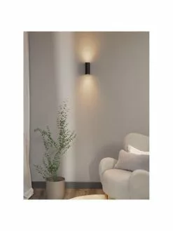 Wandstrahler Paul in Schwarz, B 6 x H 16 cm -Leuchten Verkaufsladen Wandstrahler Paul in Schwarz 2